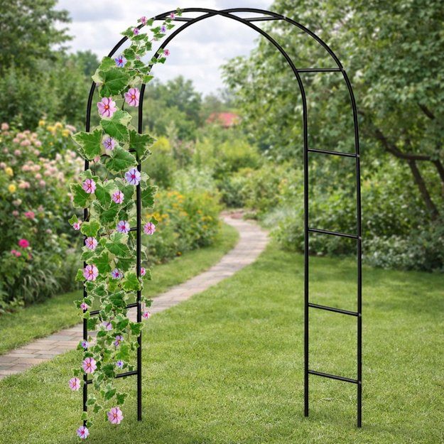 Metal Garden Pergola for Plants, Support for Climbers, Arch 240x140 cm