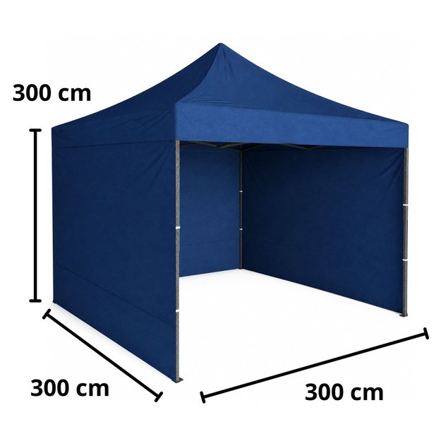 Garden Tent Express Commercial Catering Pavilion Navy Blue 3x3M