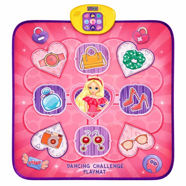 Interactive Bluetooth Unicorn Musical Dance Mat 5 Modes Pink