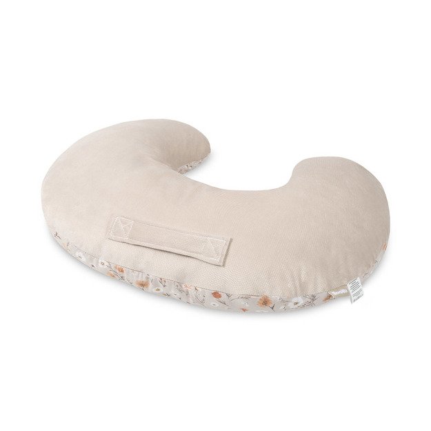 FEEDING PILLOW VELVET BLOOM BEIGE