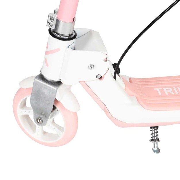 Hulajnoga dla dzieci TRIKE FIX dwukołowa LED składana podw&oacute;jne hamulce r&oacute;żowa