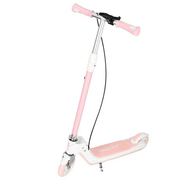 Hulajnoga dla dzieci TRIKE FIX dwukołowa LED składana podw&oacute;jne hamulce r&oacute;żowa