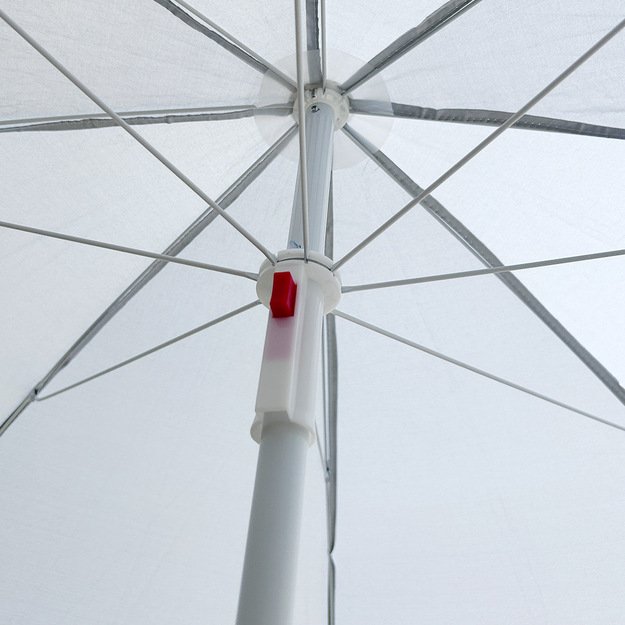 Parasol ogrodowy plażowy regulowany łamany składany UV 150cm szary