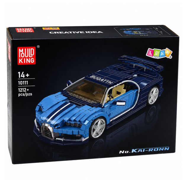 Construction Bricks Bugatth Sports Car Blue 1212 pcs.