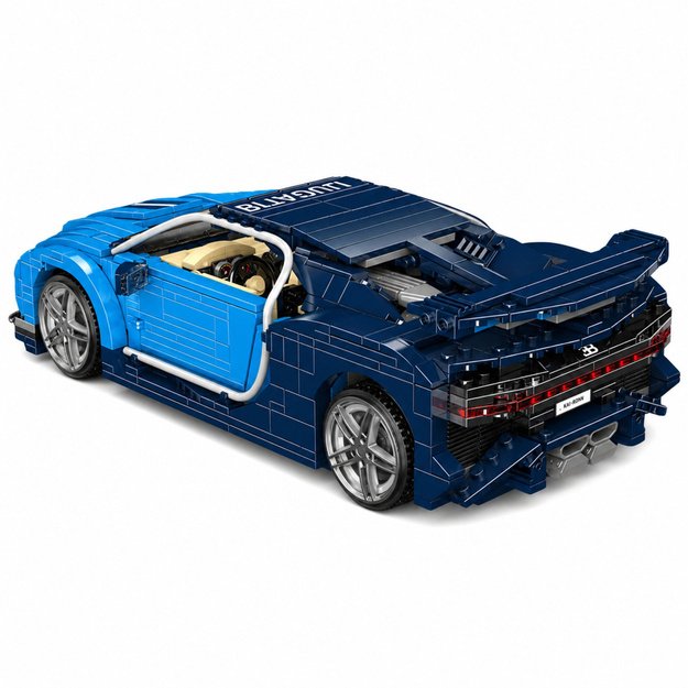Construction Bricks Bugatth Sports Car Blue 1212 pcs.