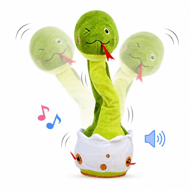 Plush Dancing Snake Interactive Musical Sounds Mascot Green