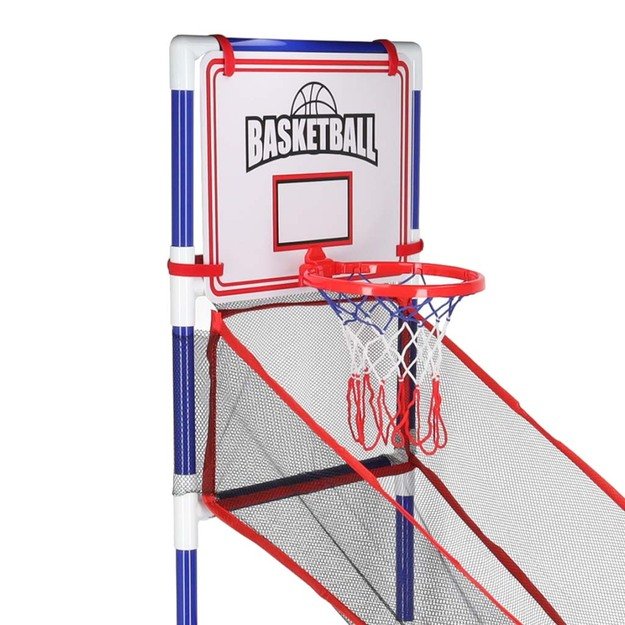 Koszyk&oacute;wka gra zręcznościowa sportowa przenośna basketball 2 piłki pompka