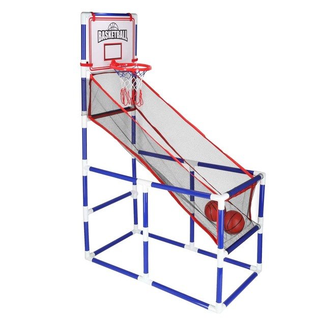 Koszyk&oacute;wka gra zręcznościowa sportowa przenośna basketball 2 piłki pompka