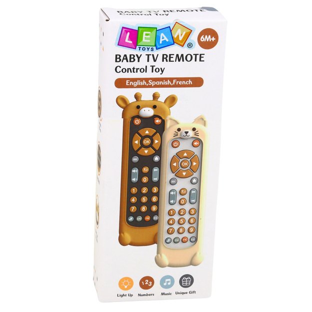 Remote Control Interactive Educational Teether Lights Sounds Giraffe