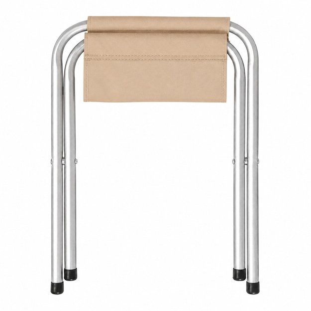 Set of camping furniture, folding table, 4 stools, wooden suitcase