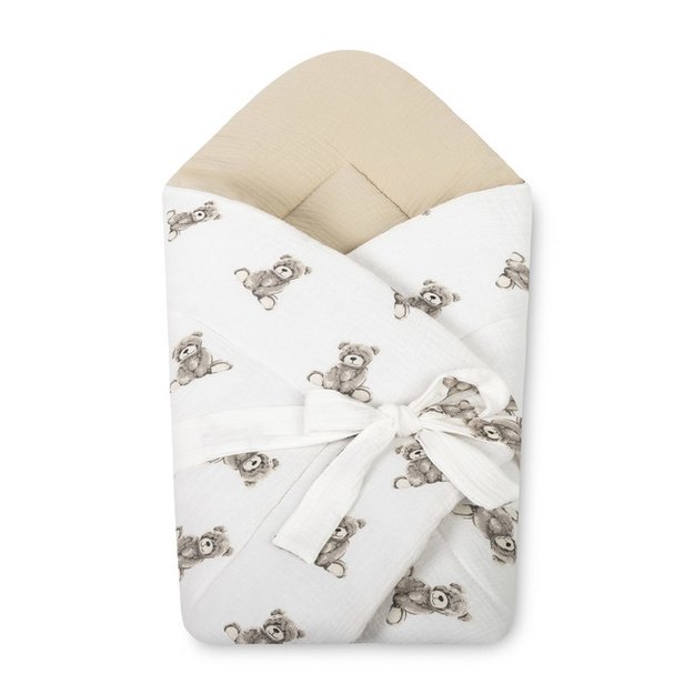 BABY WRAP MUSLIN 75x75 TEDDY BEIGE