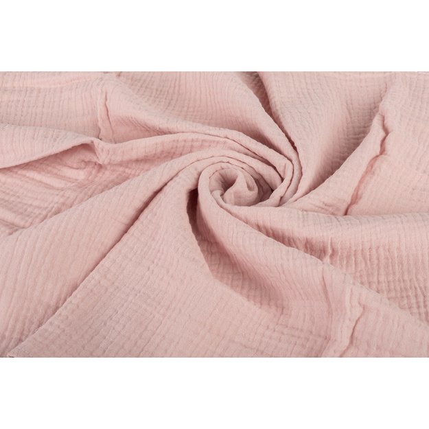 DIAPER CRUSHED MUSLIN 60X75 2-PACK FLOWERS PINK