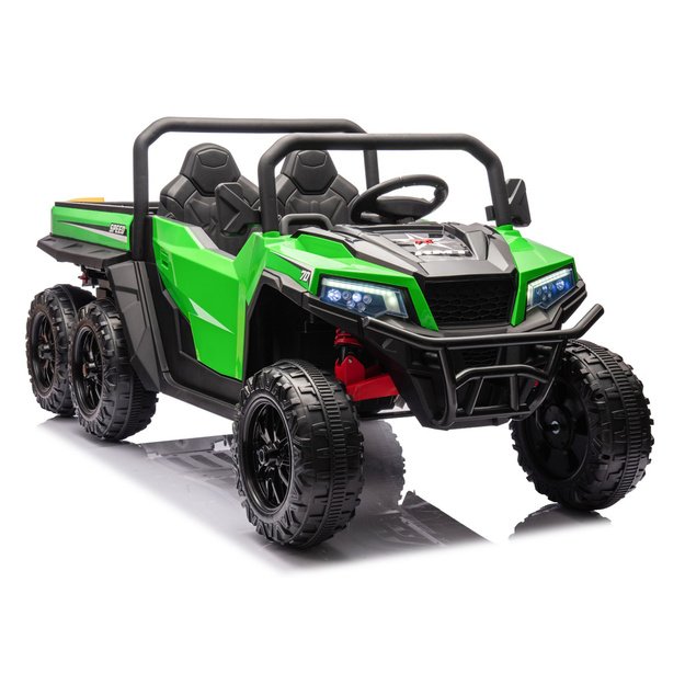 Baterijomis varoma transporto priemonė, 6 ratai, XB-1038A, 4x4, 24V, žalia