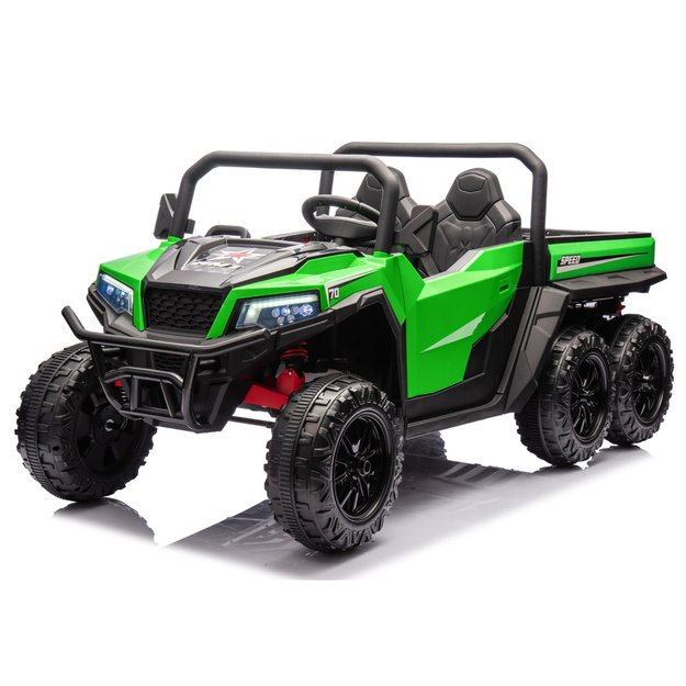 Baterijomis varoma transporto priemonė, 6 ratai, XB-1038A, 4x4, 24V, žalia