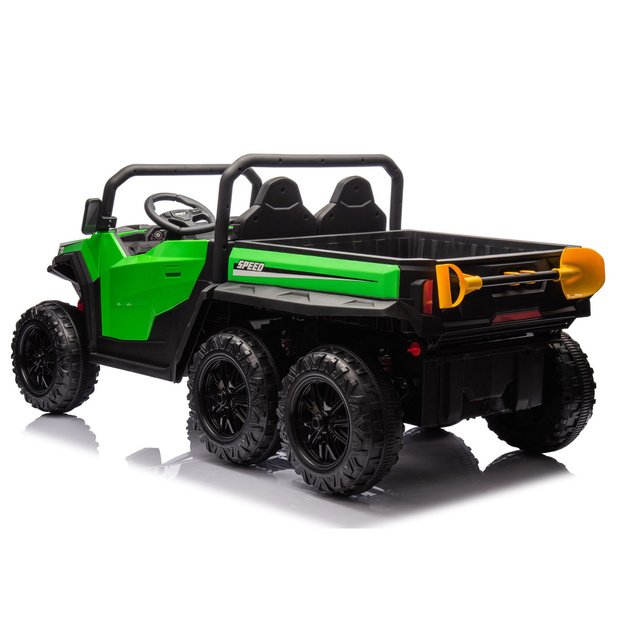 Baterijomis varoma transporto priemonė, 6 ratai, XB-1038A, 4x4, 24V, žalia