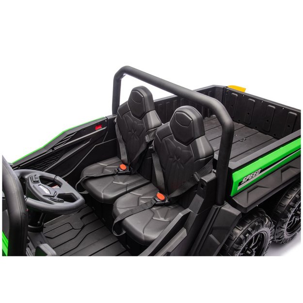 Baterijomis varoma transporto priemonė, 6 ratai, XB-1038A, 4x4, 24V, žalia