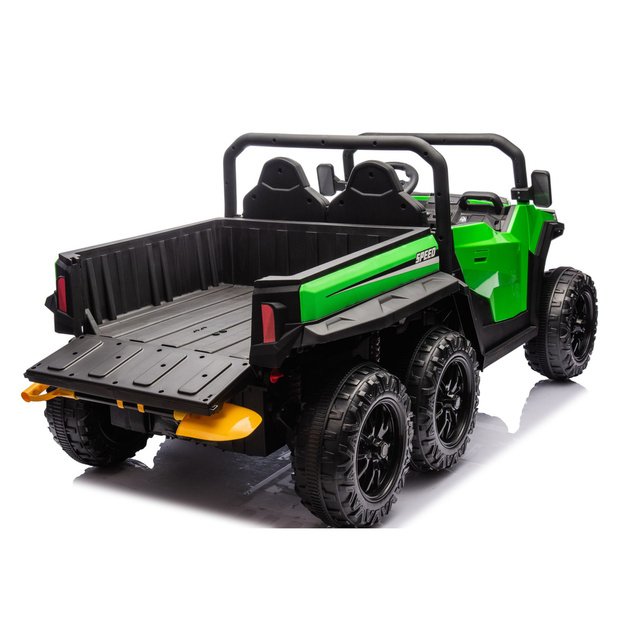 Baterijomis varoma transporto priemonė, 6 ratai, XB-1038A, 4x4, 24V, žalia