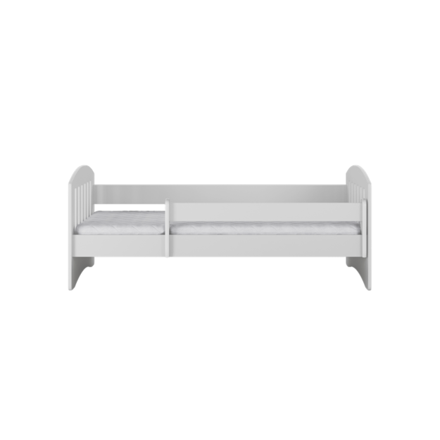 Bed classic 1 mix grey without drawer without mattress 180/80