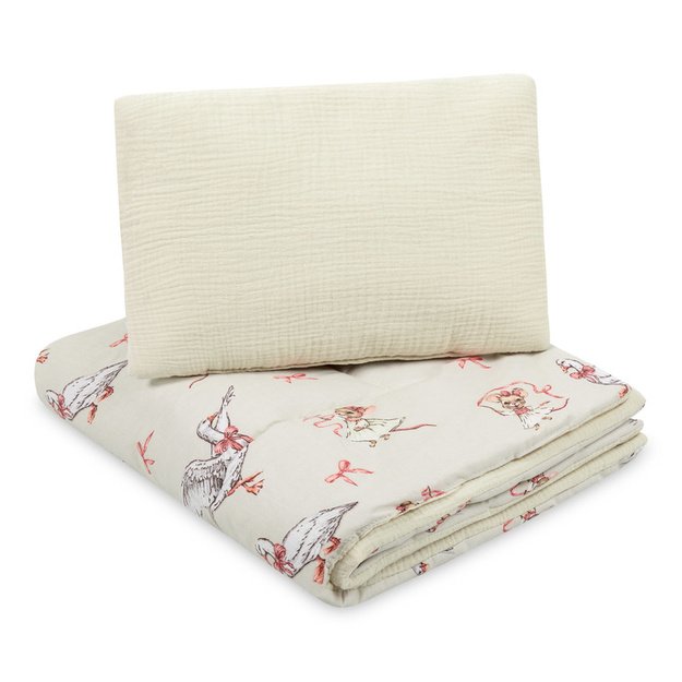 COT SET MUSLIN GOOSE AND MOUSE