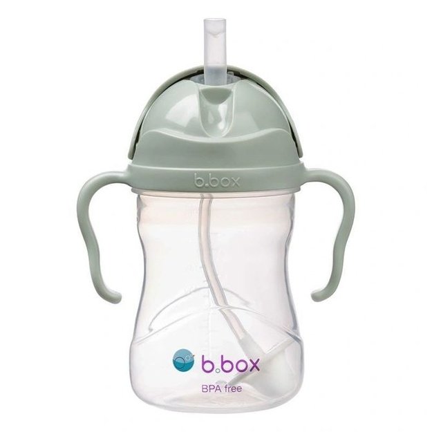 „b.box“ PPSU gertuvė su šiaudeliu, 240 ml, „Sage“