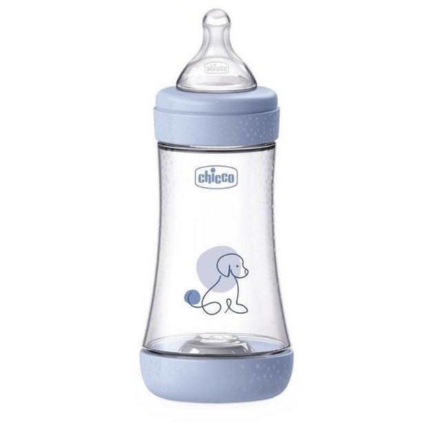 „Chicco Perfect5“ antikolikinis buteliukas 240 ml, vidutinė tėkmė, mėlynas