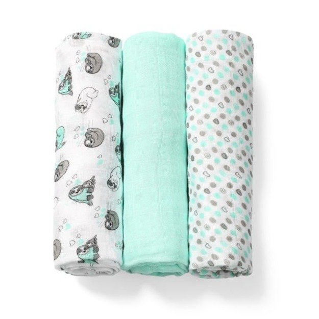 397/04 BAMBOO DIAPERS MINT BABYONO