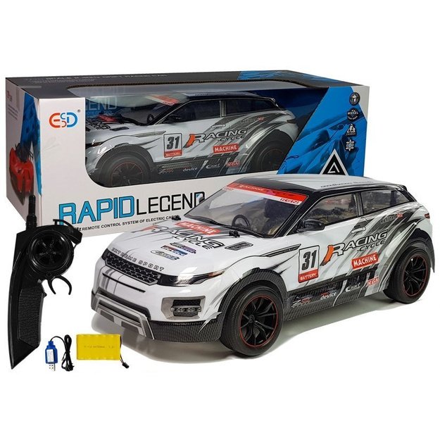 R/C automobilis visureigis 1:10 baltas