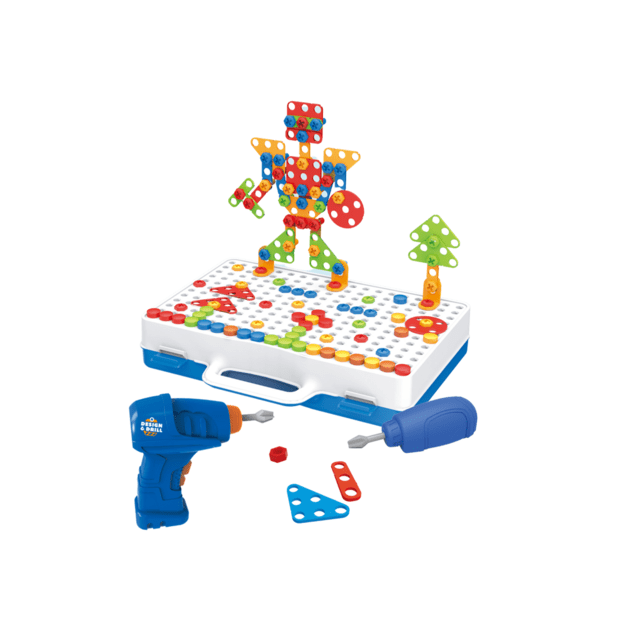 Kūrybinės mozaikos dėlionės 2D/3D atsuktuvas + dėklas 248 vnt. 1