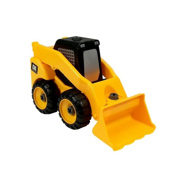 Construction Site Set Excavator Truck Crane 4