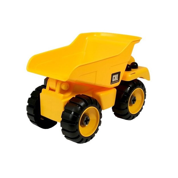 Construction Site Set Excavator Truck Crane 3