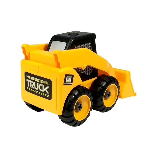 Construction Site Set Excavator Truck Crane 5