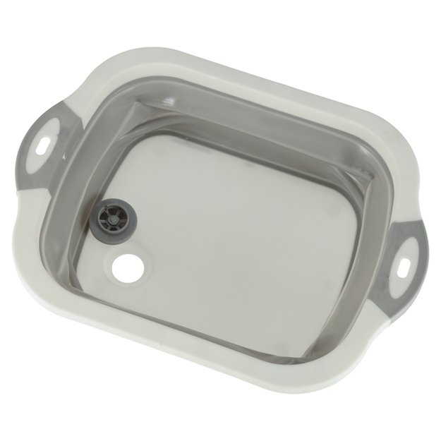 Silikoninis sulankstomas dubuo su nutekamuoju vandeniu pjaustymo lenta kelioninis kriauklės nusausintuvas 3