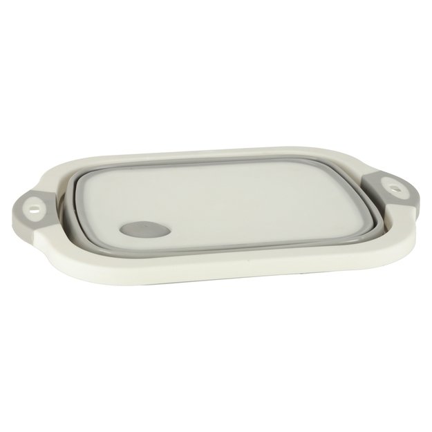 Silikoninis sulankstomas dubuo su nutekamuoju vandeniu pjaustymo lenta kelioninis kriauklės nusausintuvas 7