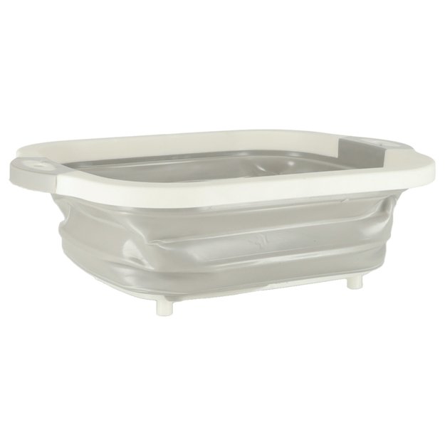 Silikoninis sulankstomas dubuo su nutekamuoju vandeniu pjaustymo lenta kelioninis kriauklės nusausintuvas 4