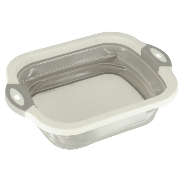 Silikoninis sulankstomas dubuo su nutekamuoju vandeniu pjaustymo lenta kelioninis kriauklės nusausintuvas 5