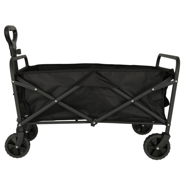 Paplūdimio pirkinių vežimėlis, sulankstomas turistinis vežimėlis, pasukamas 360 teleskopinė rankena 3