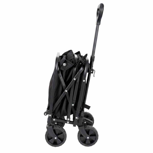 Paplūdimio pirkinių vežimėlis, sulankstomas turistinis vežimėlis, pasukamas 360 teleskopinė rankena 13