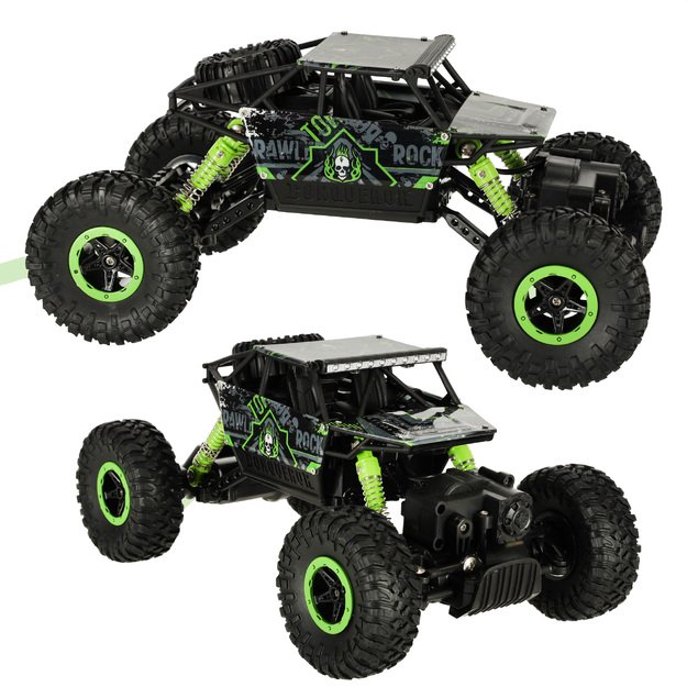 RC automobilis Rock Crawler HB 2.4GHz 1:18 žalias