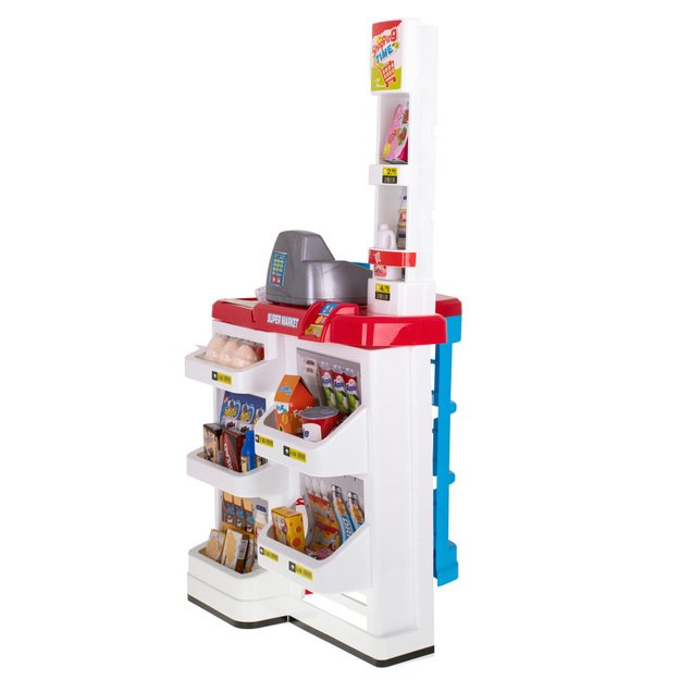 Prekybos centrų parduotuvių kasos aparatas + vežimėlis 2 modelis 24