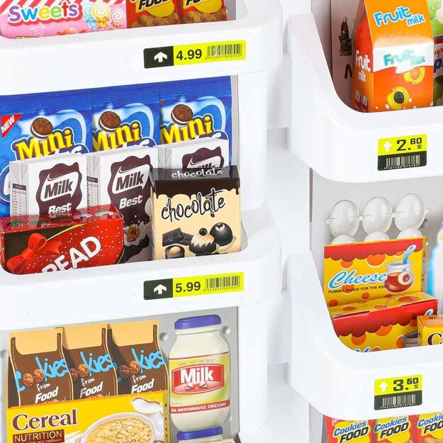 Prekybos centrų parduotuvių kasos aparatas + vežimėlis 2 modelis 9