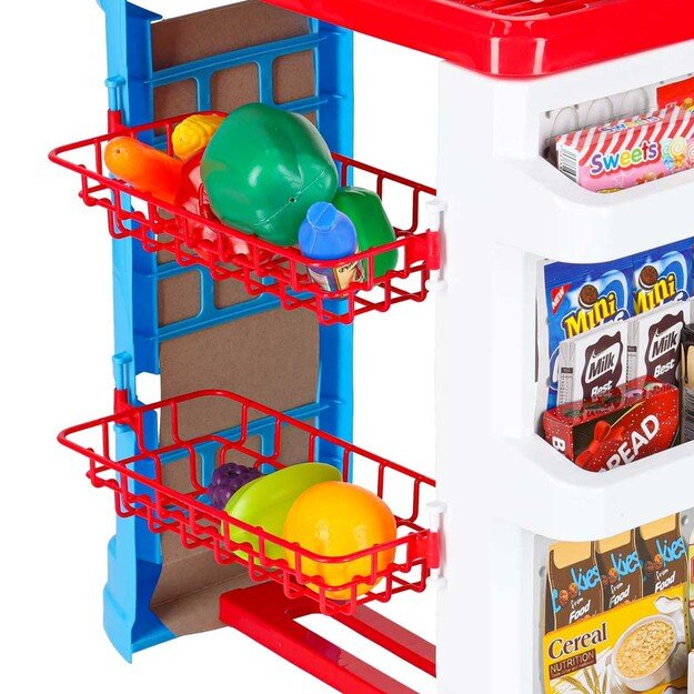 Prekybos centrų parduotuvių kasos aparatas + vežimėlis 2 modelis 10