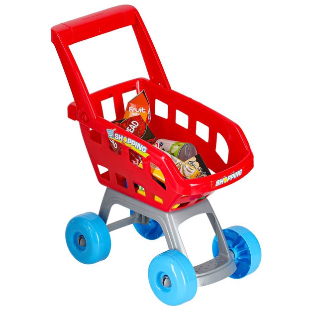 Prekybos centrų parduotuvių kasos aparatas + vežimėlis 2 modelis 2