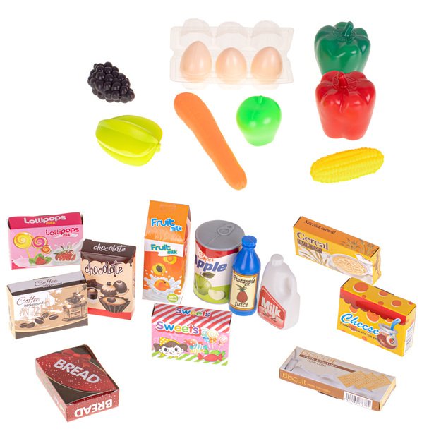 Prekybos centrų parduotuvių kasos aparatas + vežimėlis 2 modelis 18