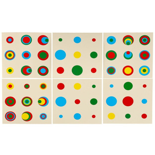 Montessori mediniai cilindriniai svarmenys spalvingi