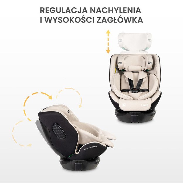 LUMI I-SIZE CAR SEAT BEIGE (40-150) 24