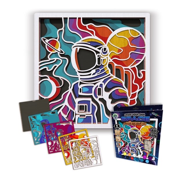 Splat Planet medinis 3D spalvinimo paveikslas, Kosmosas 8