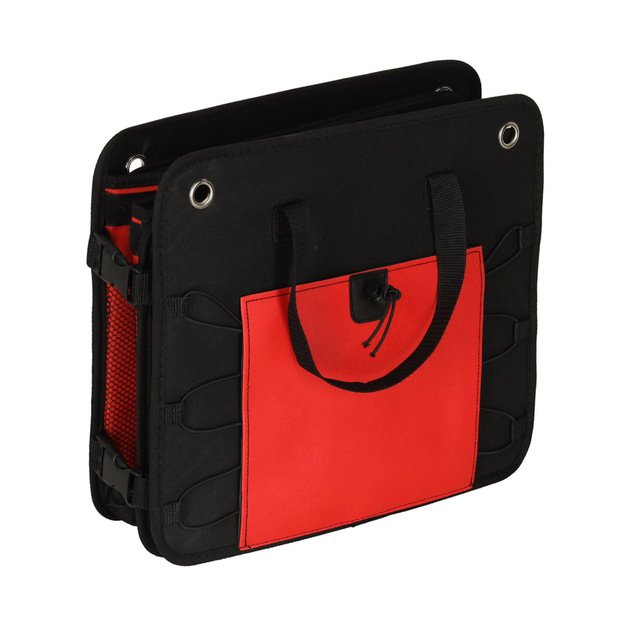 Automobilio bagažinės organizatoriaus krepšys juodai raudonas 58x37x32 11