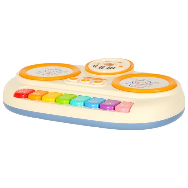 Vaikiški interaktyvūs vargonai pianinas edukacinis smėlio spalvos 7