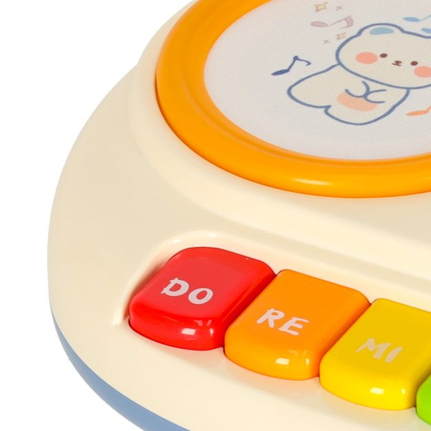 Vaikiški interaktyvūs vargonai pianinas edukacinis smėlio spalvos 5