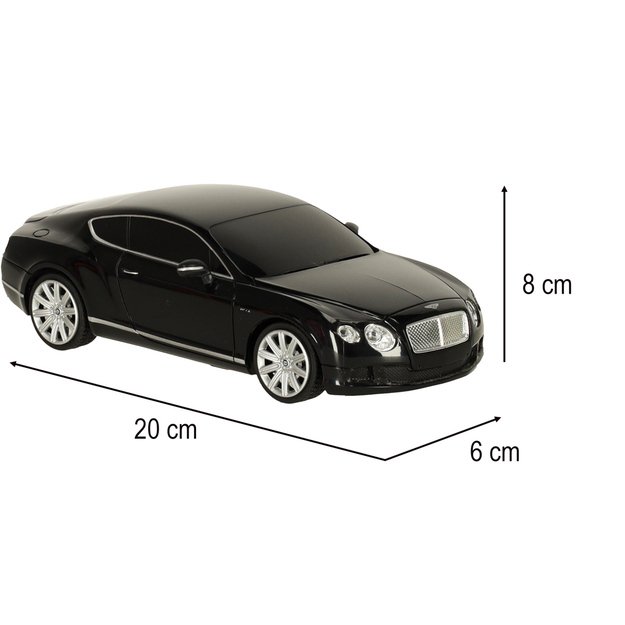 Rastar 48600 Bentley Continental GT 1:24 juodas nuotolinio valdymo automobilis 7